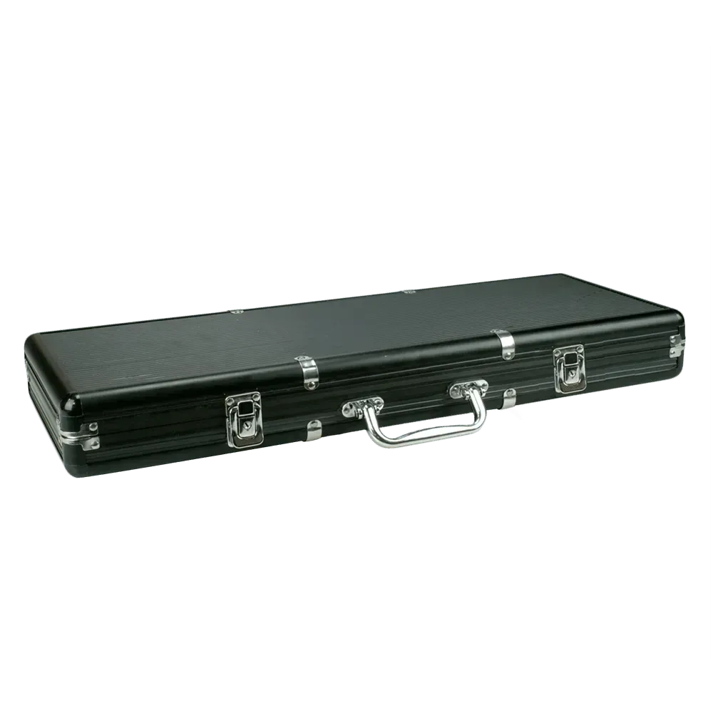 Poker Case Aluminium Black 500