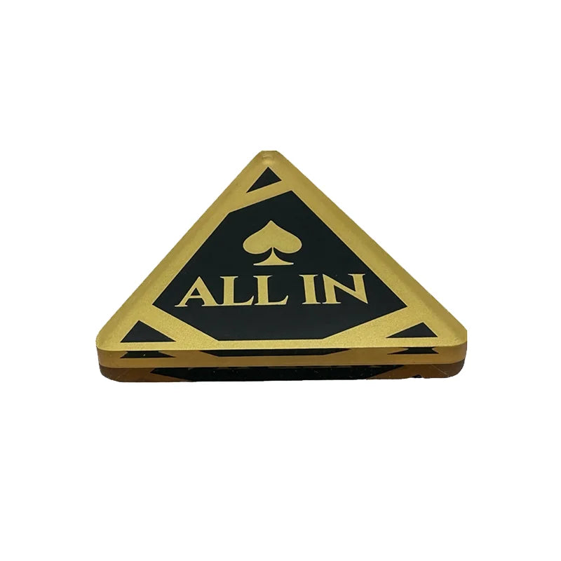 Boutin all in couleur or et noir forme triangulaire