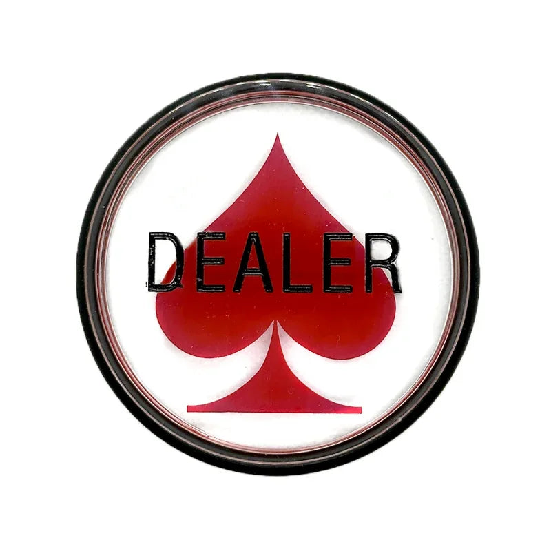 bouton dealer acrylique