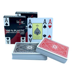 2 jeux de carte poker Lazar noir et rouge