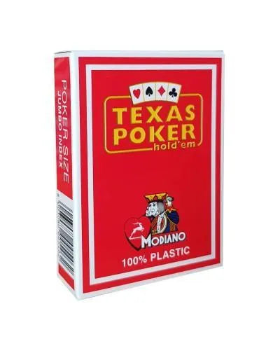 Carte Modiano rouge texas poker hold em