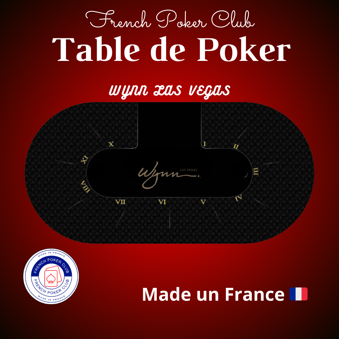 Table de poker professionnel haut de gamme