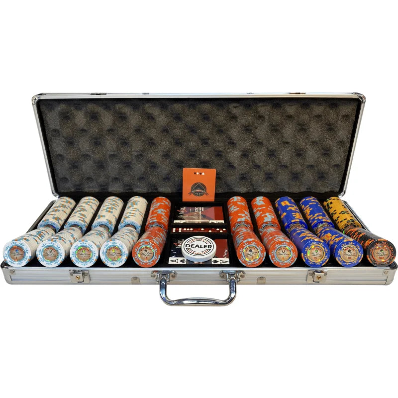 mallette de poker aluminium The nuts 500 jetons Clay composite