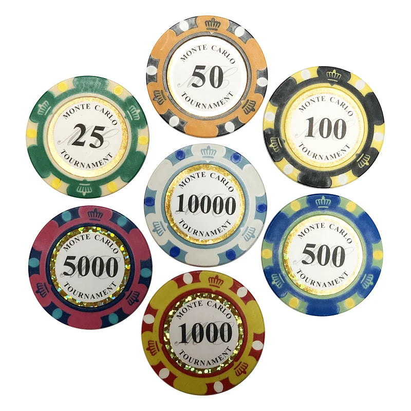 Ensemble jetons Poker jeton ceramique Monte Carlo