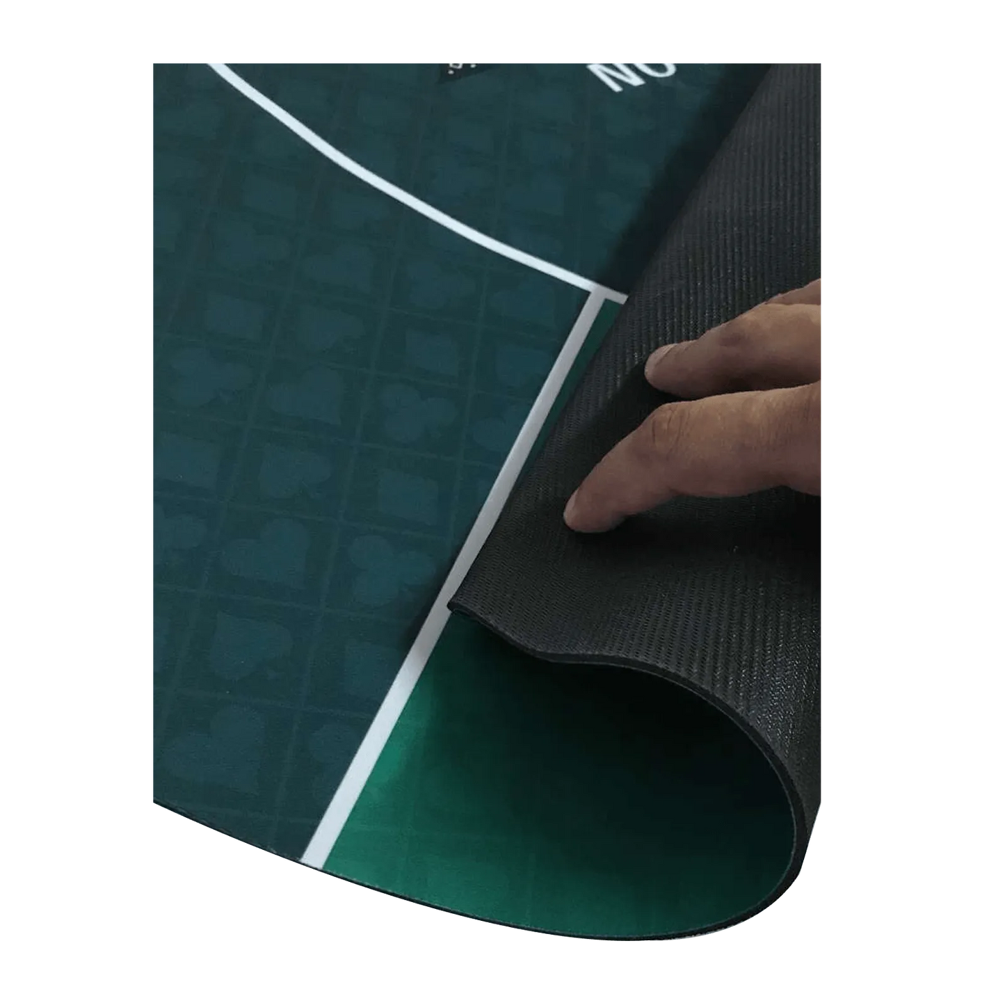 dos Tapis de poker rond vert 120cm