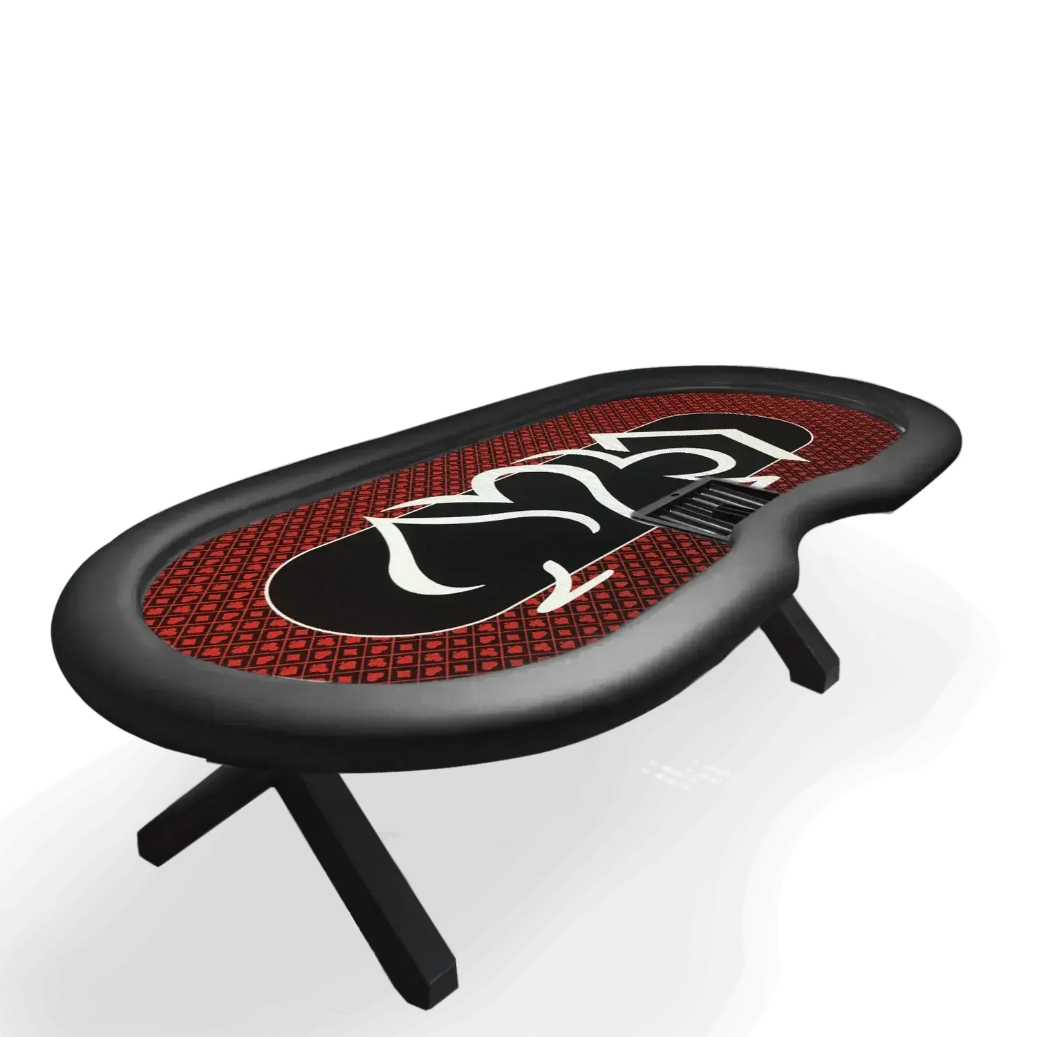 Table de Poker haut de gamme 270cm tapis rouge