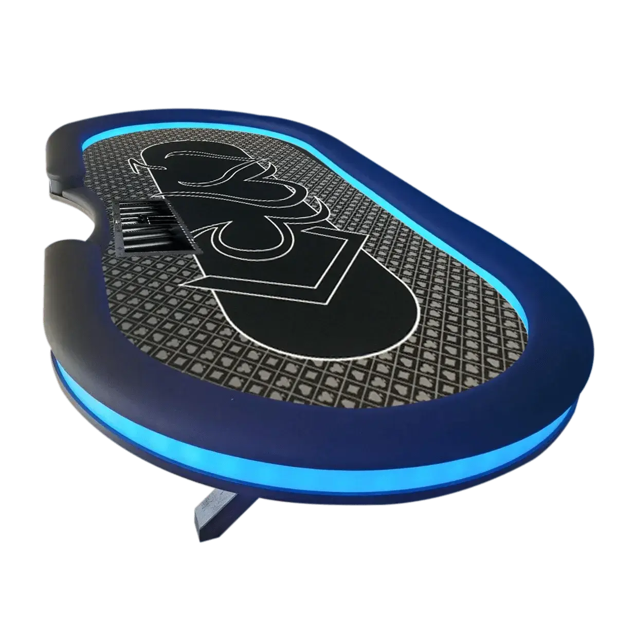 Table poker gris 270cm LED