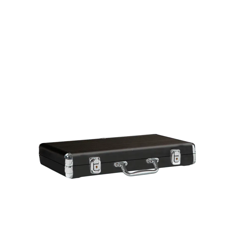 Poker Case Aluminium Black 300