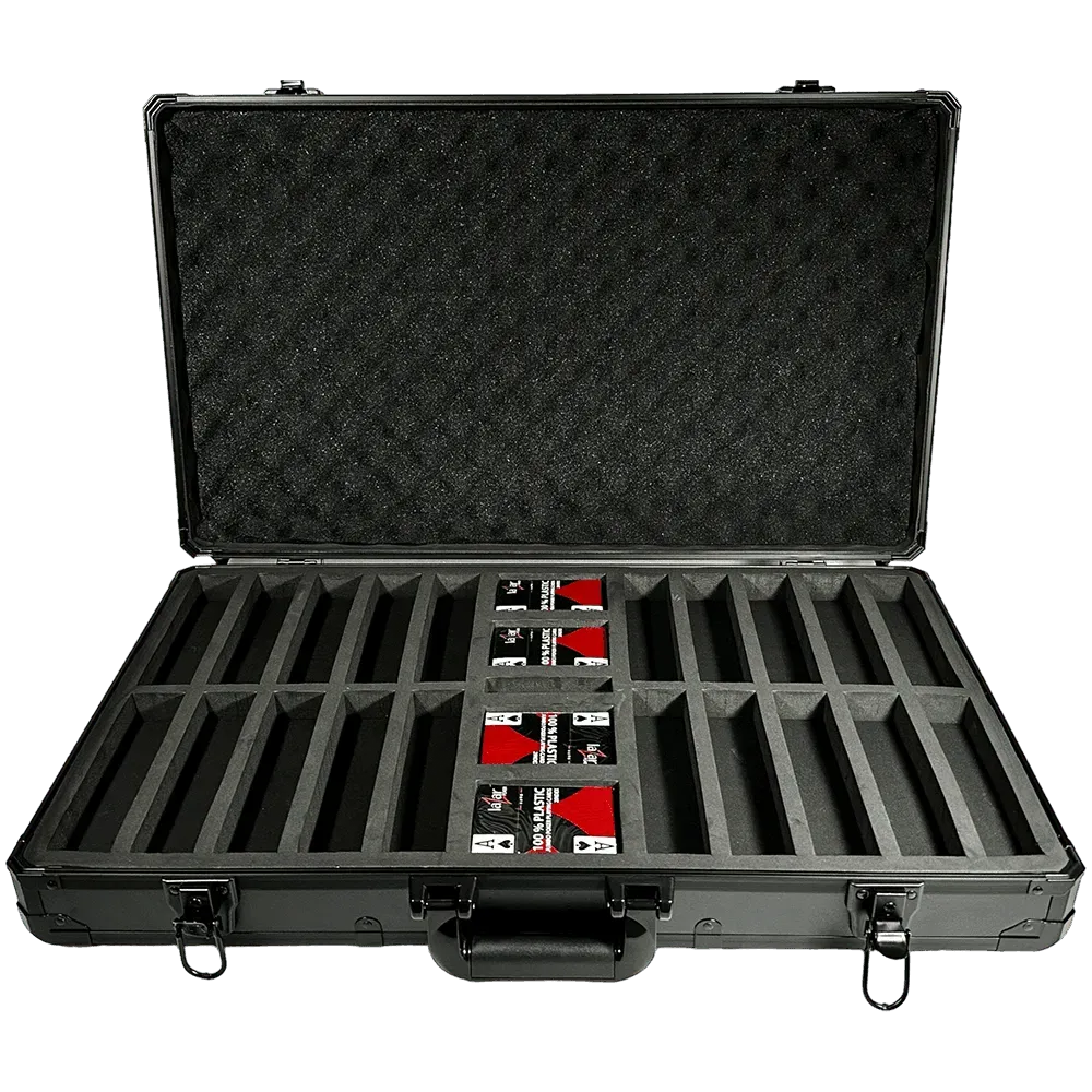 Poker Case Aluminium Black 1000 PRO