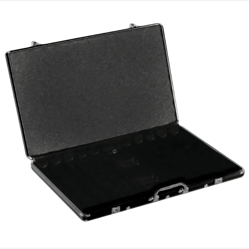 Poker Case Aluminium Black 1000