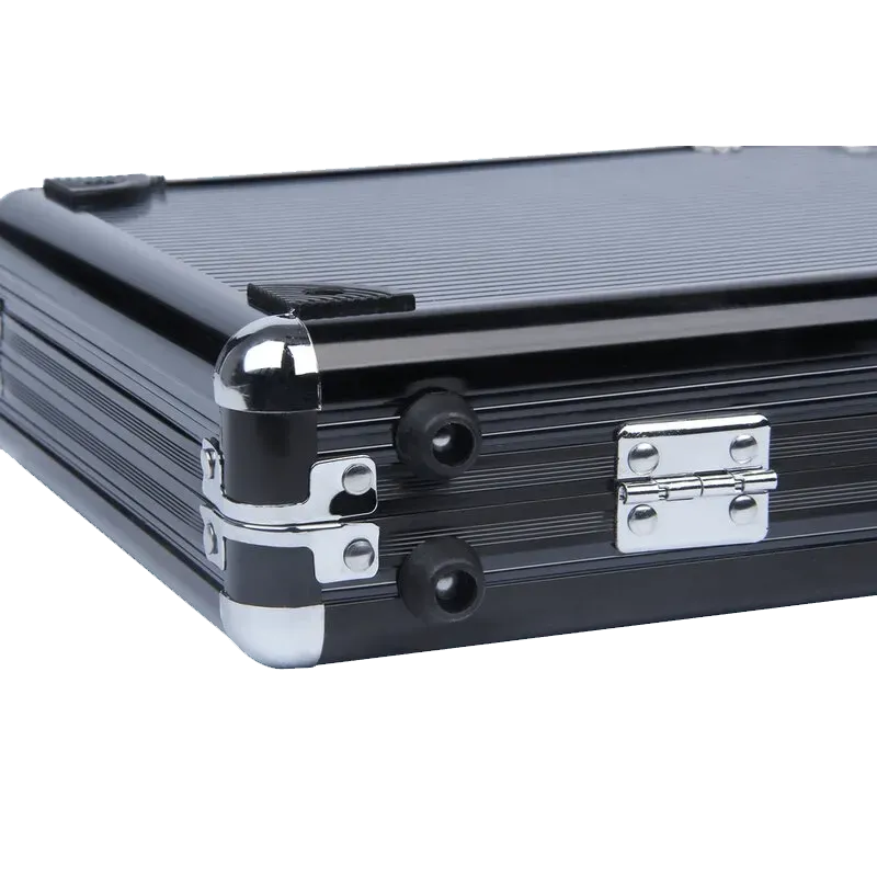 Poker Case Aluminium Black 500