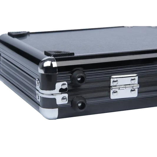Poker Case Aluminium Black 1000