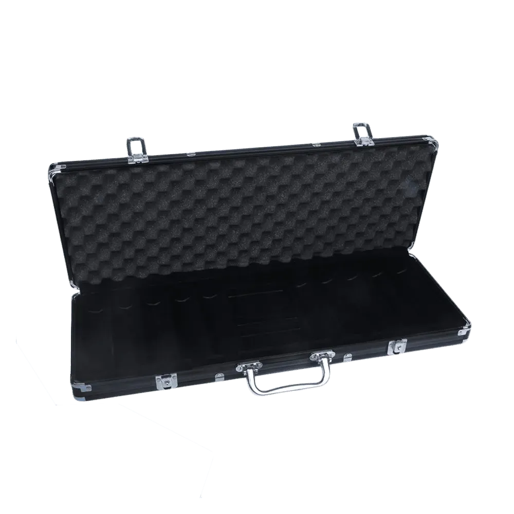 Poker Case Aluminium Black 500
