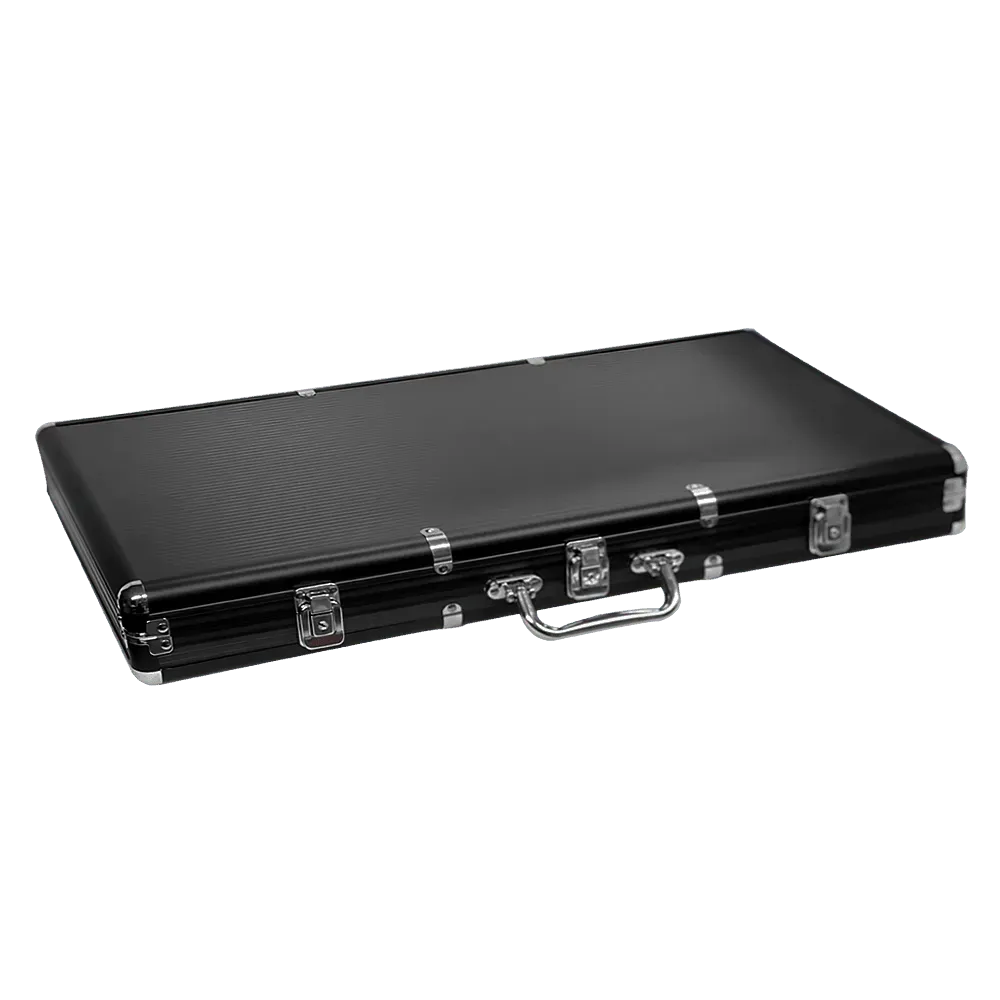 Poker Case Aluminium Black 750