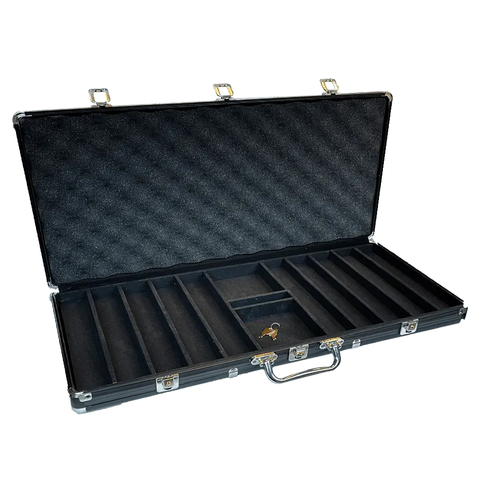 Poker Case Aluminium Black 750