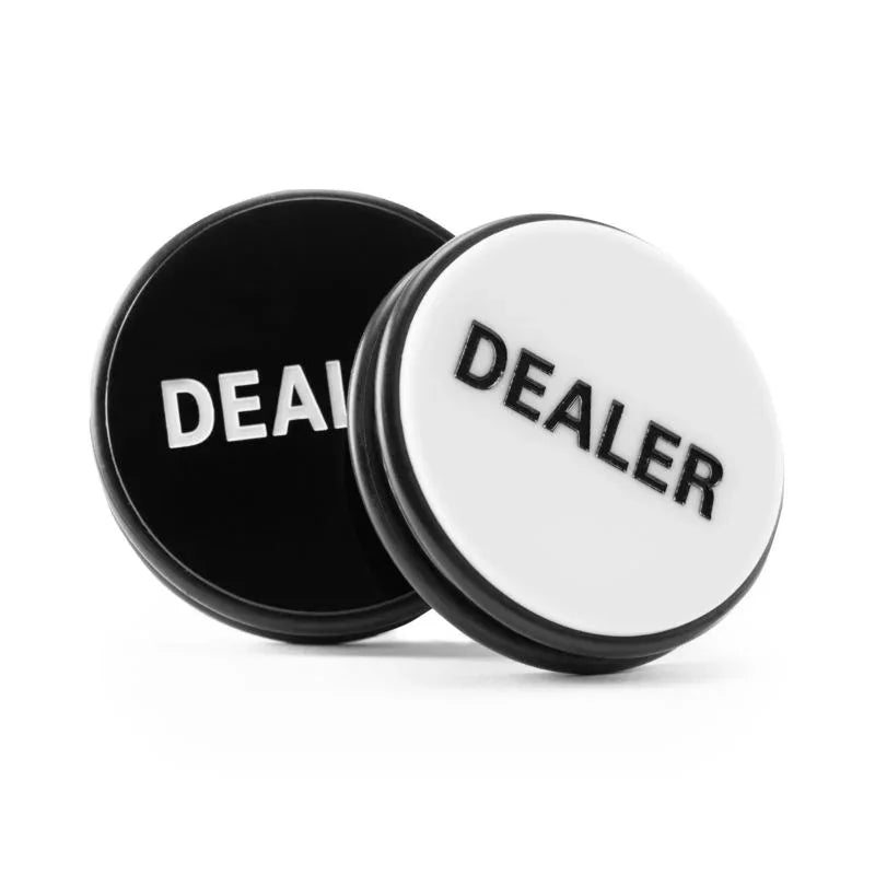 bouton dealer noir et blanc