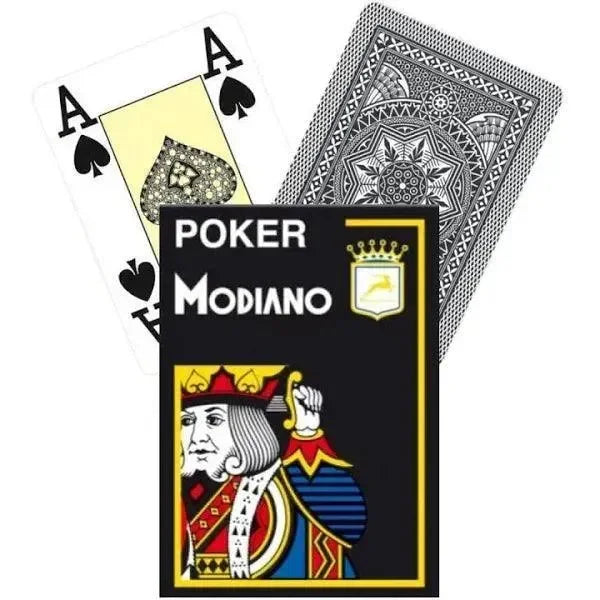 Jeu de 55 Cartes Modiano Cristallo noir