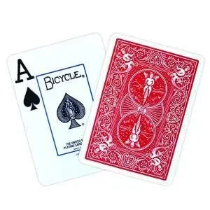 carte bicycle rouge