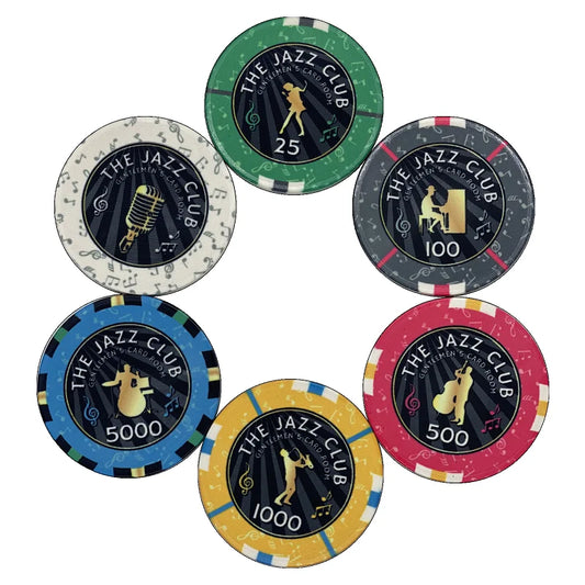 Jetons de poker céramique The Jazz Club