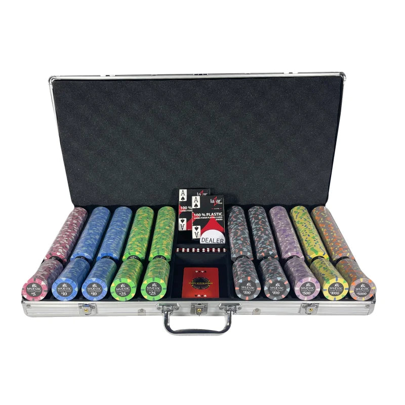 mallette de poker 750 jetons cash gamme majestic