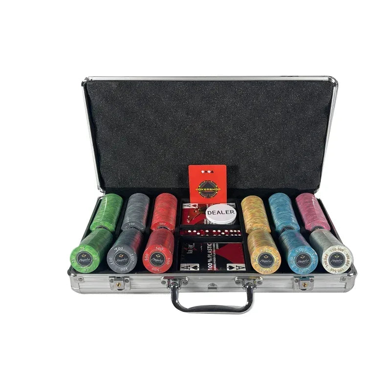 Mallette de poker aluminium empire 300 jetons céramique