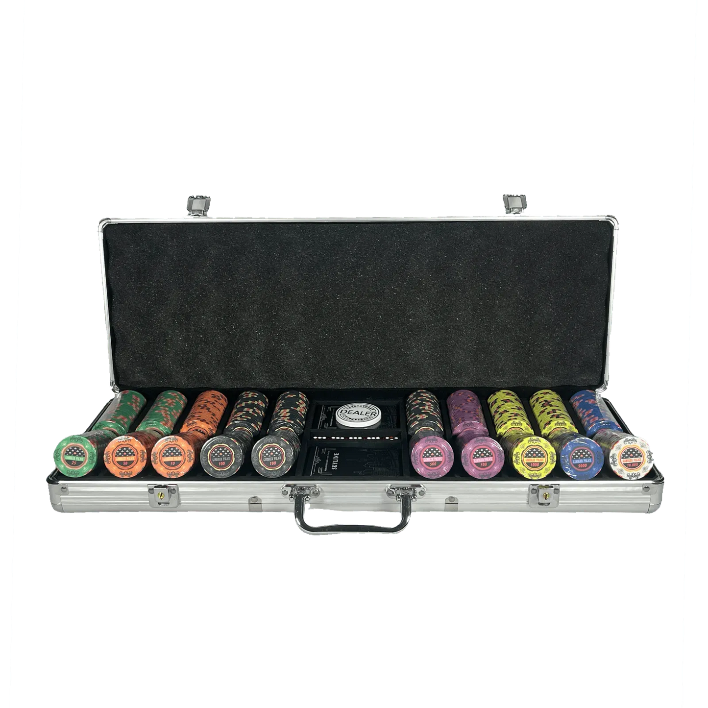 mallette poker aluminium 500 jetons gambler palace