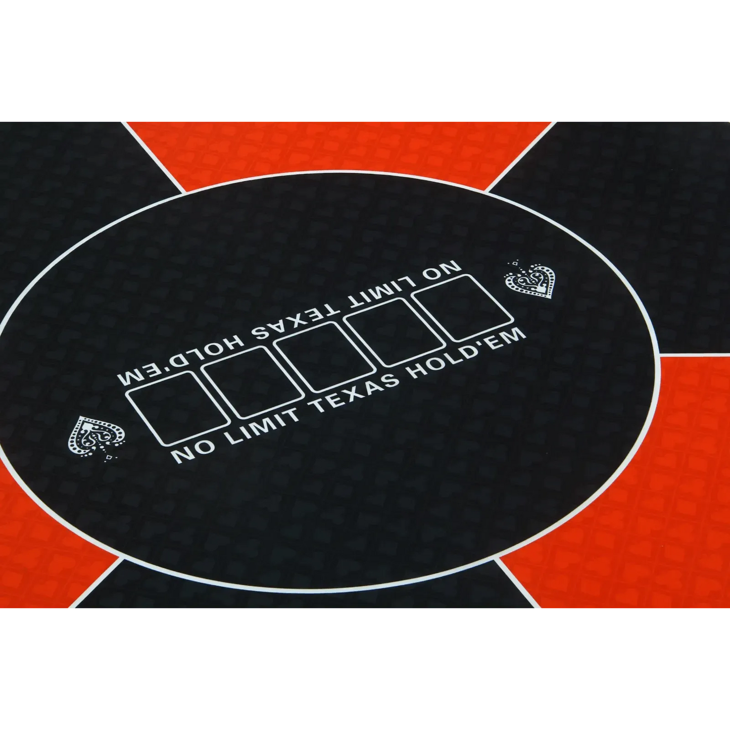 Tapis de Poker Texas Rond Rouge 120