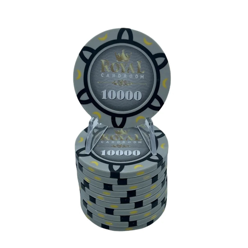 Jeton de poker 10000 royal cardroom gris