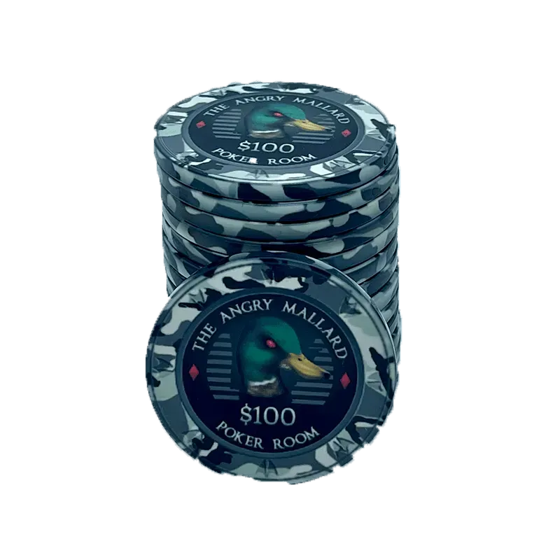 Angry Mallard Cash Game Poker Chip 100