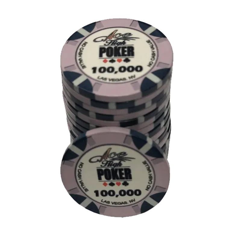 jeton de poker WSOP Ace High 100.000