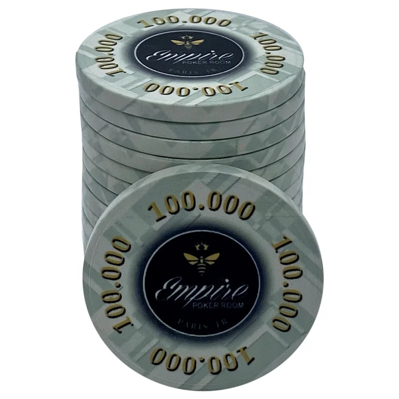 Jeton empire 100000 gris