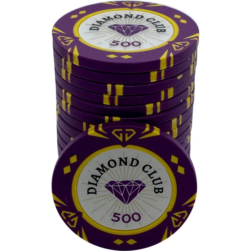 Jeton poker Diamond club violet 500