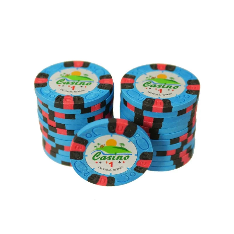 jeton poker las vegas nevada 1$ bleu