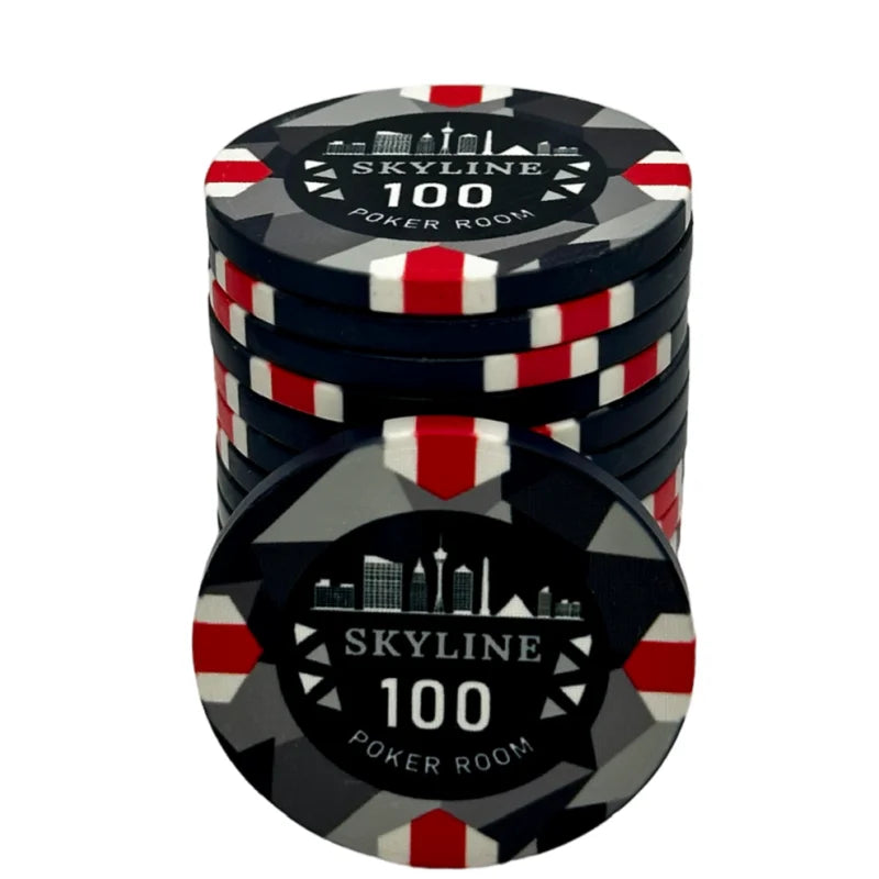 jeton skyline 100 noir rouge