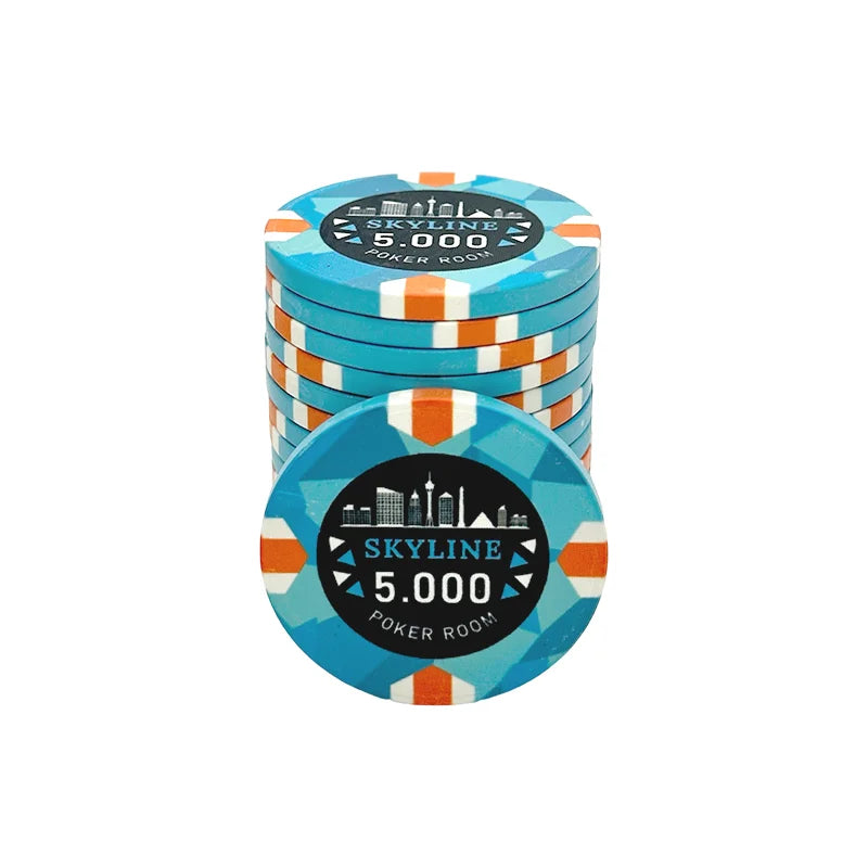 jeton skyline 5k bleu