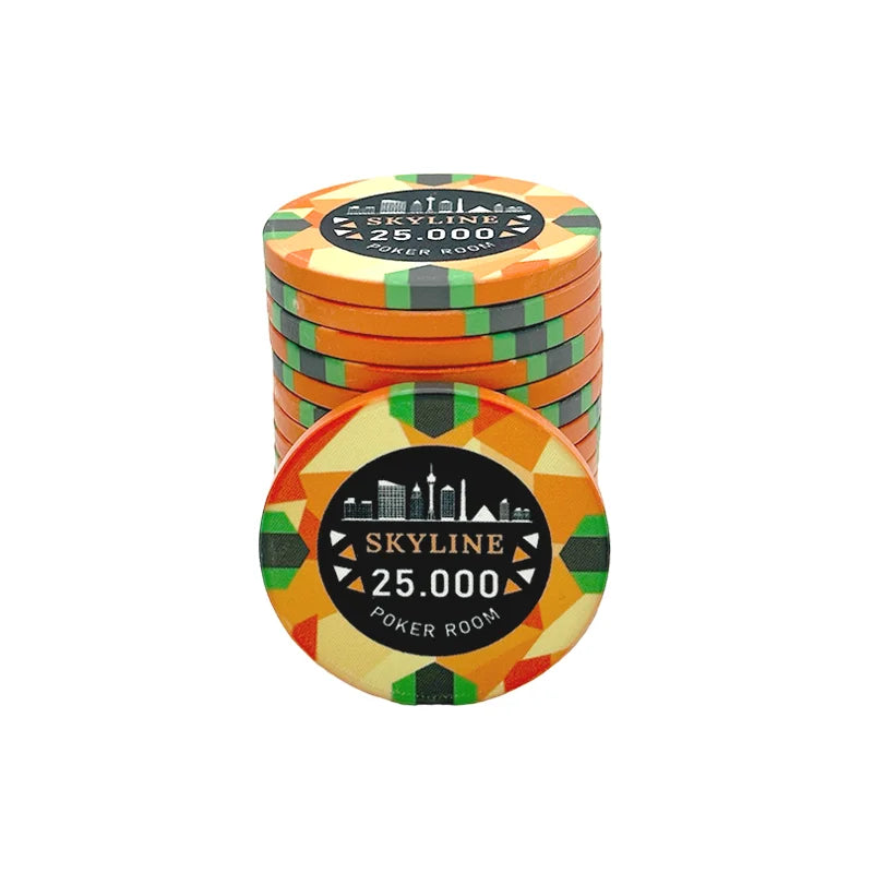 jeton skyline 25k noir orange