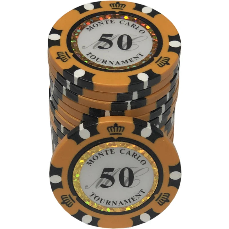 jeton Monte Carlo 50 orange