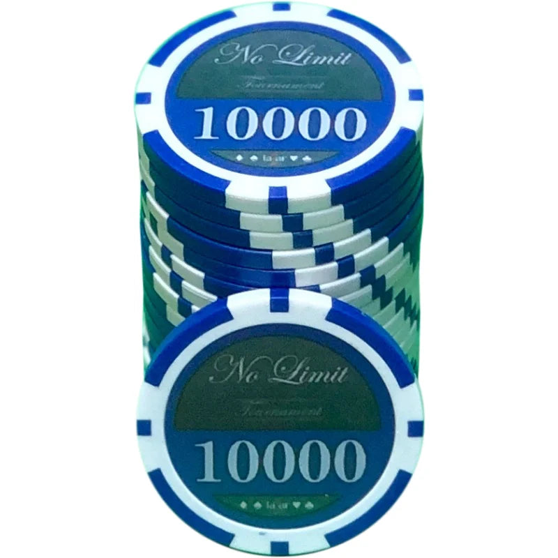 Jeton poker lazar bleu 10000