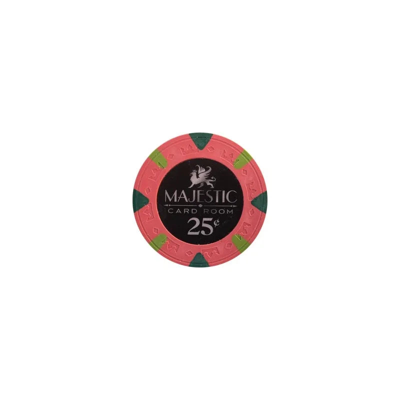 Jeton poker majestic rose 25