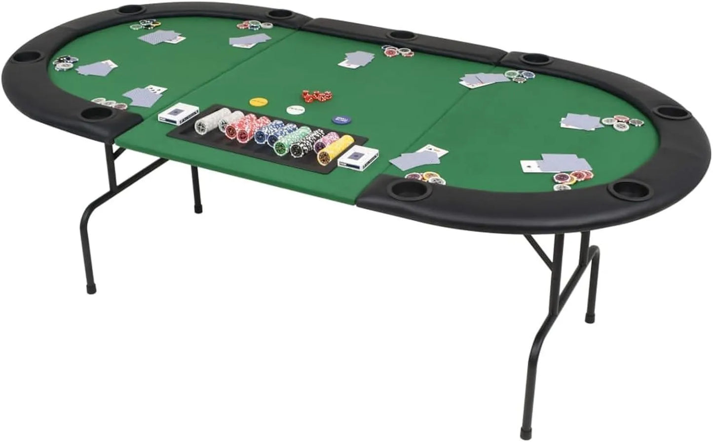 Table de poker pliable - porte gobelet