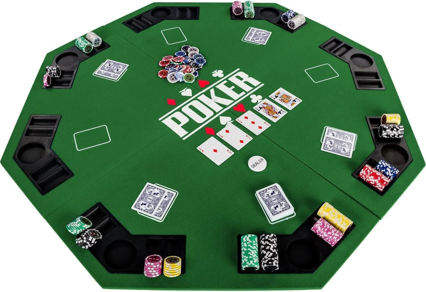 Dessus De table de Poker Pliable 8 Joueurs