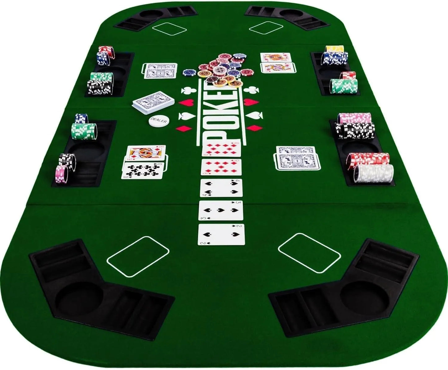 Dessus de table de poker pliable