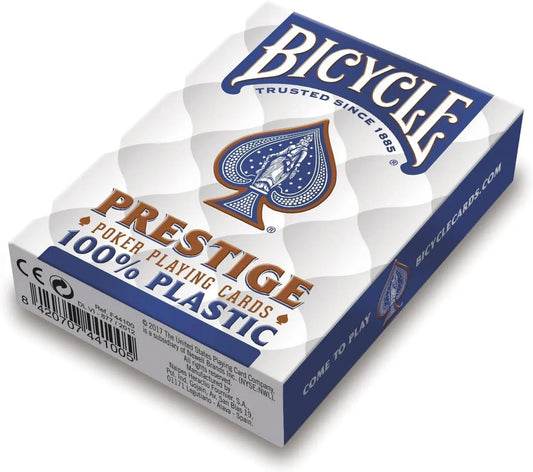 Cartes Bicycle prestige plastique bleu