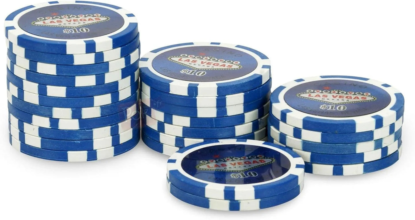Jetons bleu Laser Las Vegas 500 Jetons