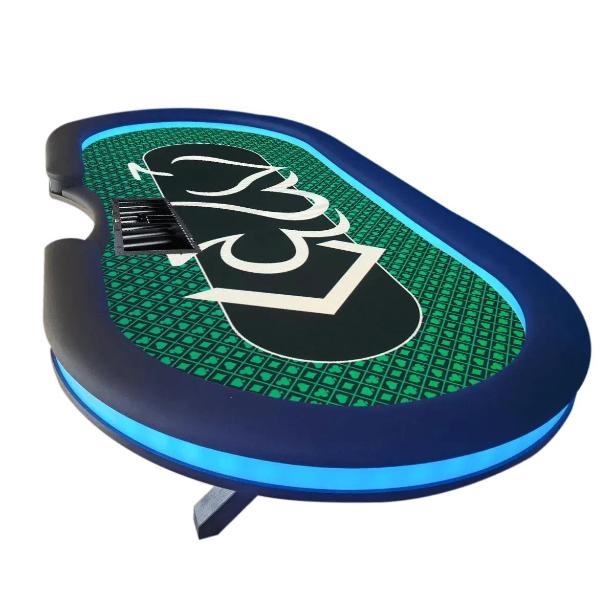 Table de poker pliable tapis vert