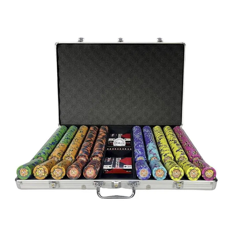 Mallette de poker 1000 jetons aluminium