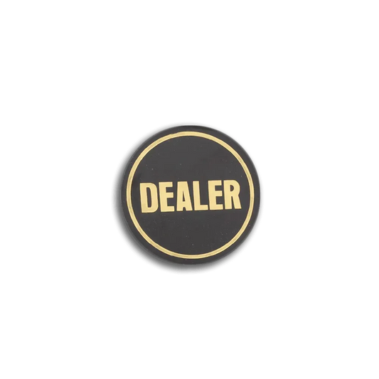 Dealer Button Black & yellow