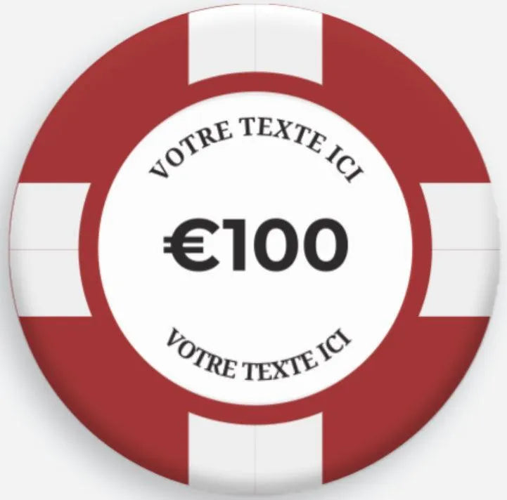 Jetons de poker personalisé