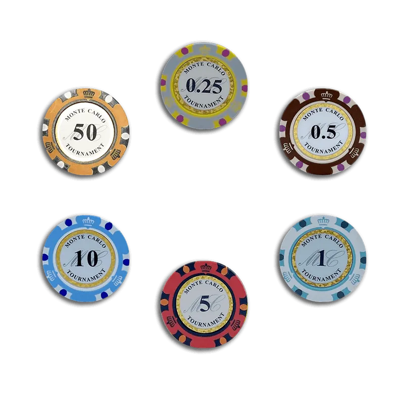 Jeton Poker céramique Monte Carlo 500 jetons