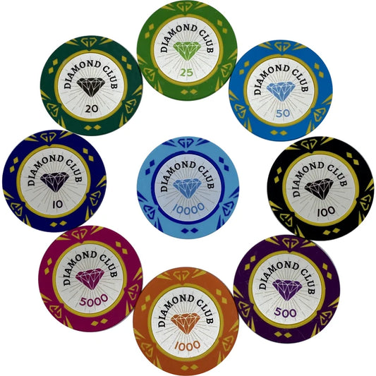 Jetons de poker Diamond club